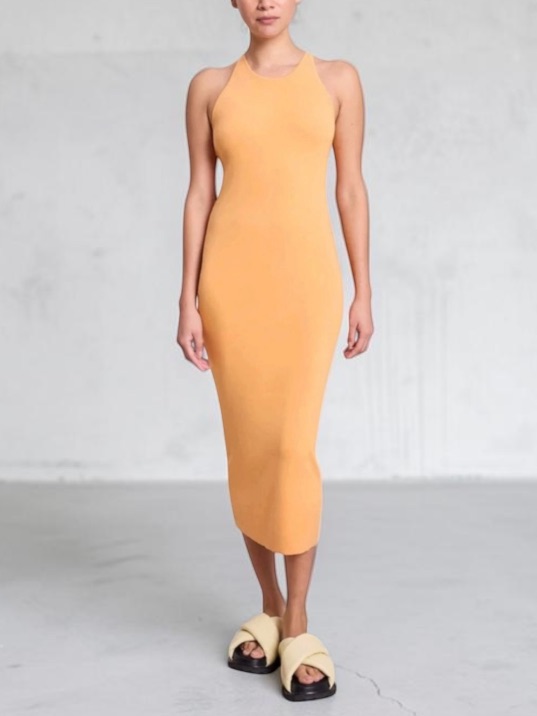 New! A.L.C. Marc Midi Dress Squash Blossom Size Xs